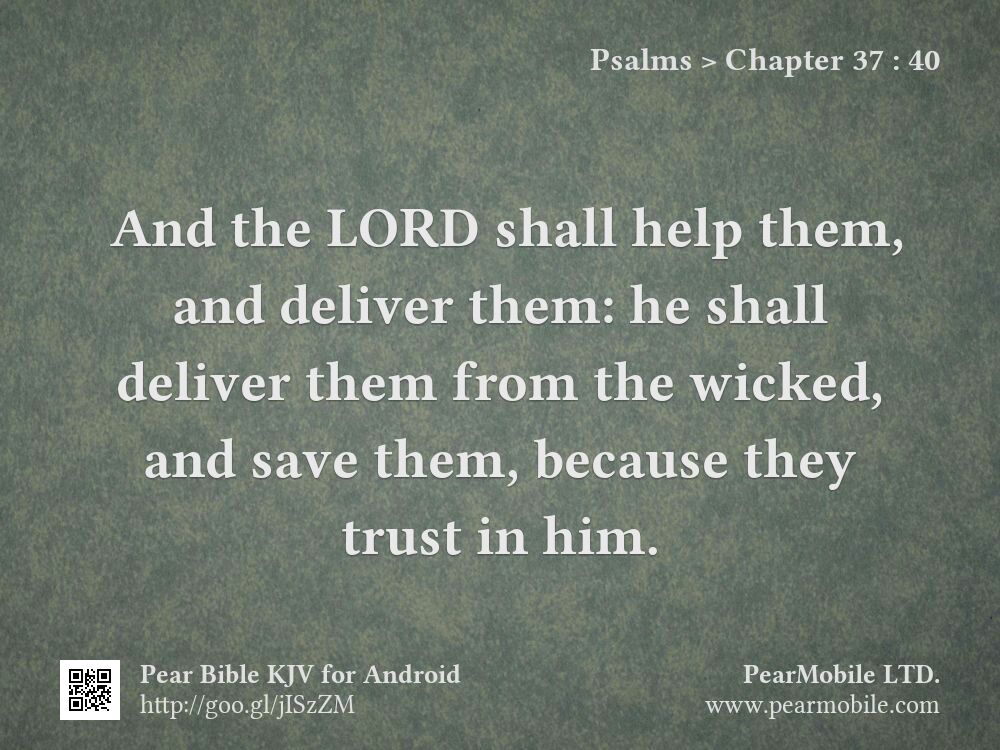 Psalms, Chapter 37:40